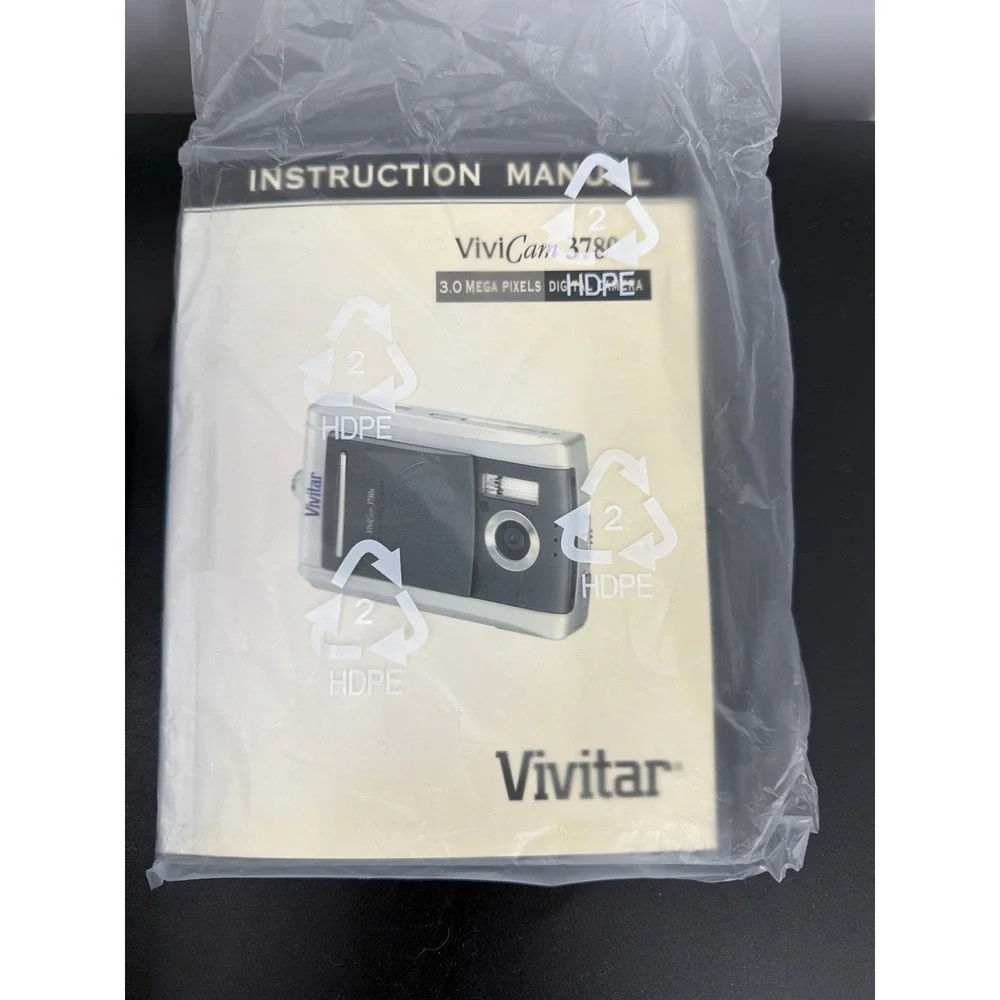 Vivitar ViviCam 3780s 3.0MP Digital Camera Silver‎ Black Y2K Vintage Digicam Box